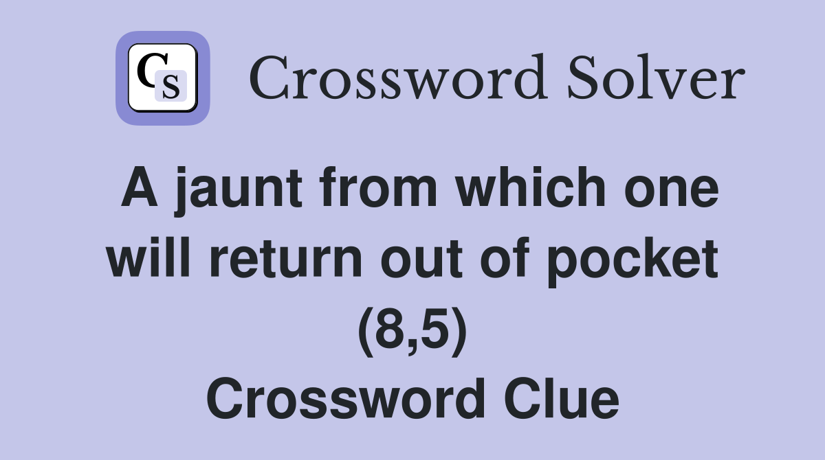 jaunt 8 crossword clue